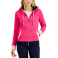 Tommy Hilfiger Women's Zip Front Colorblocked Hoodie Pink Size Large