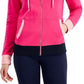 Tommy Hilfiger Women's Zip Front Colorblocked Hoodie Pink Size Large