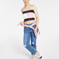Tommy Jeans Women's Flag Bandeau Pink Size X-Large