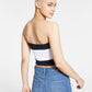 Tommy Jeans Women's Flag Bandeau Pink Size X-Large