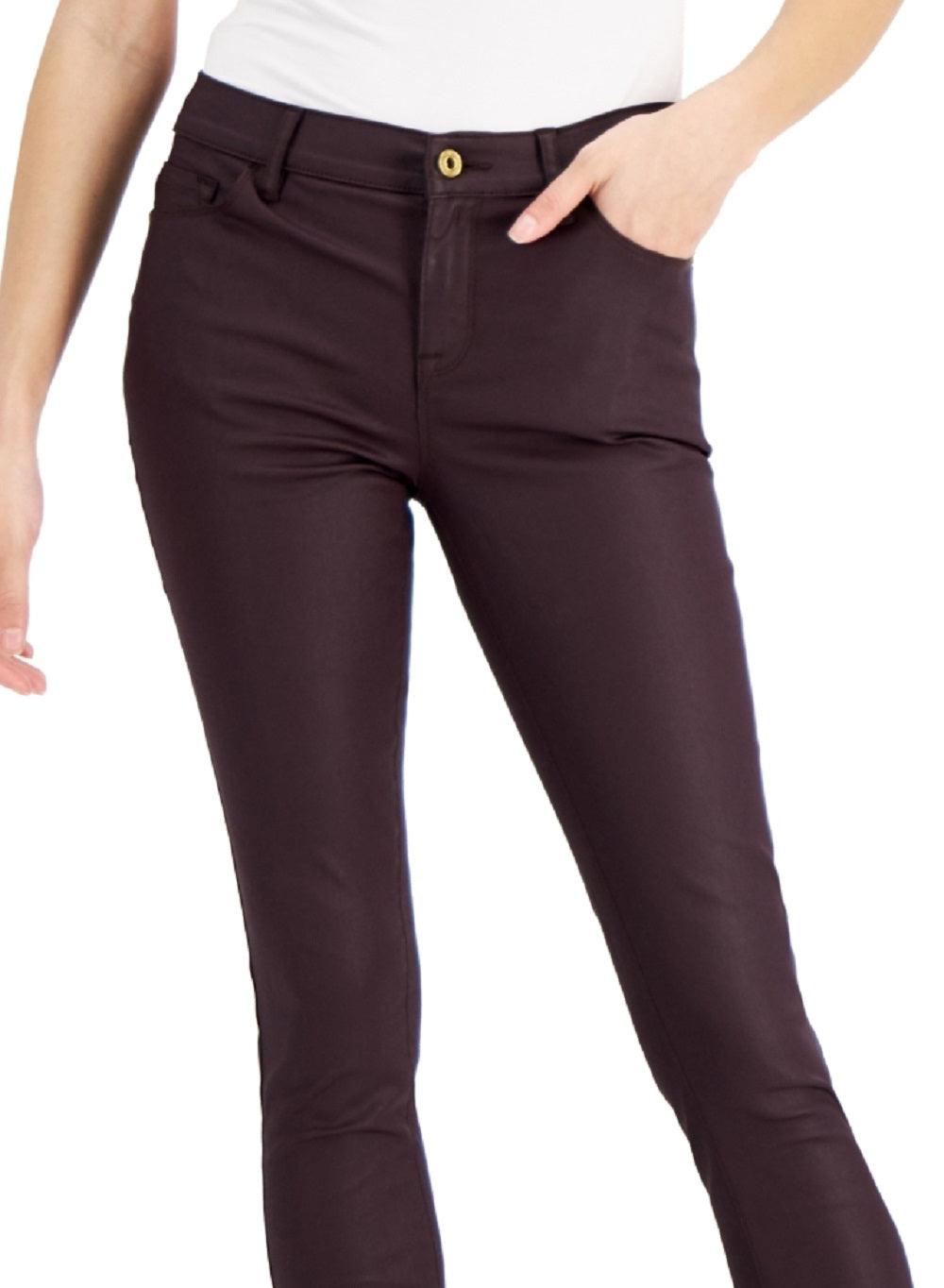 Tommy Hilfiger Women's Skinny Wax Jeans  Red Size 12