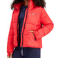 Tommy Hilfiger Women's Sport Thumbhole Cuff Puffer Jacket Red Size X-Large