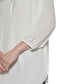 Tommy Hilfiger Women's Long Sleeve Woven Tunic White Size X-Large