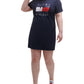 Tommy Hilfiger Women's Logo Graphic Short Sleeve Short Shirt Dress Blue Size 2X