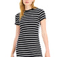 Tommy Jeans Women's Rib Stipe Midi Dress Black Size Small
