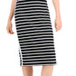 Tommy Jeans Women's Rib Stipe Midi Dress Black Size Small