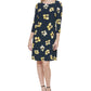 Tommy Hilfiger Women's Floral Print Shift Dress Blue Size 12
