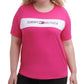 Tommy Hilfiger Women's Sport Plus Logo Graphic T-Shirt Pink Size 3X