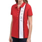 Tommy Hilfiger Women's Logo Polo Top Red Size Large