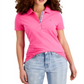 Tommy Hilfiger Women's Polo Shirt Pink Size Small