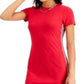 Tommy Jeans Women's Striped Long T-Shirt Dress Red Size X-Small