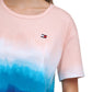 Tommy Hilfiger Women's Stretch Scoop Neck Active Wear T-Shirt Blue Size Medium