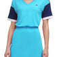 Tommy Hilfiger Women's Colorblocked Dress Blue Size Small