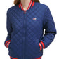 Tommy Hilfiger Women's Quilted Bomber Jacket Blue Size X-Large