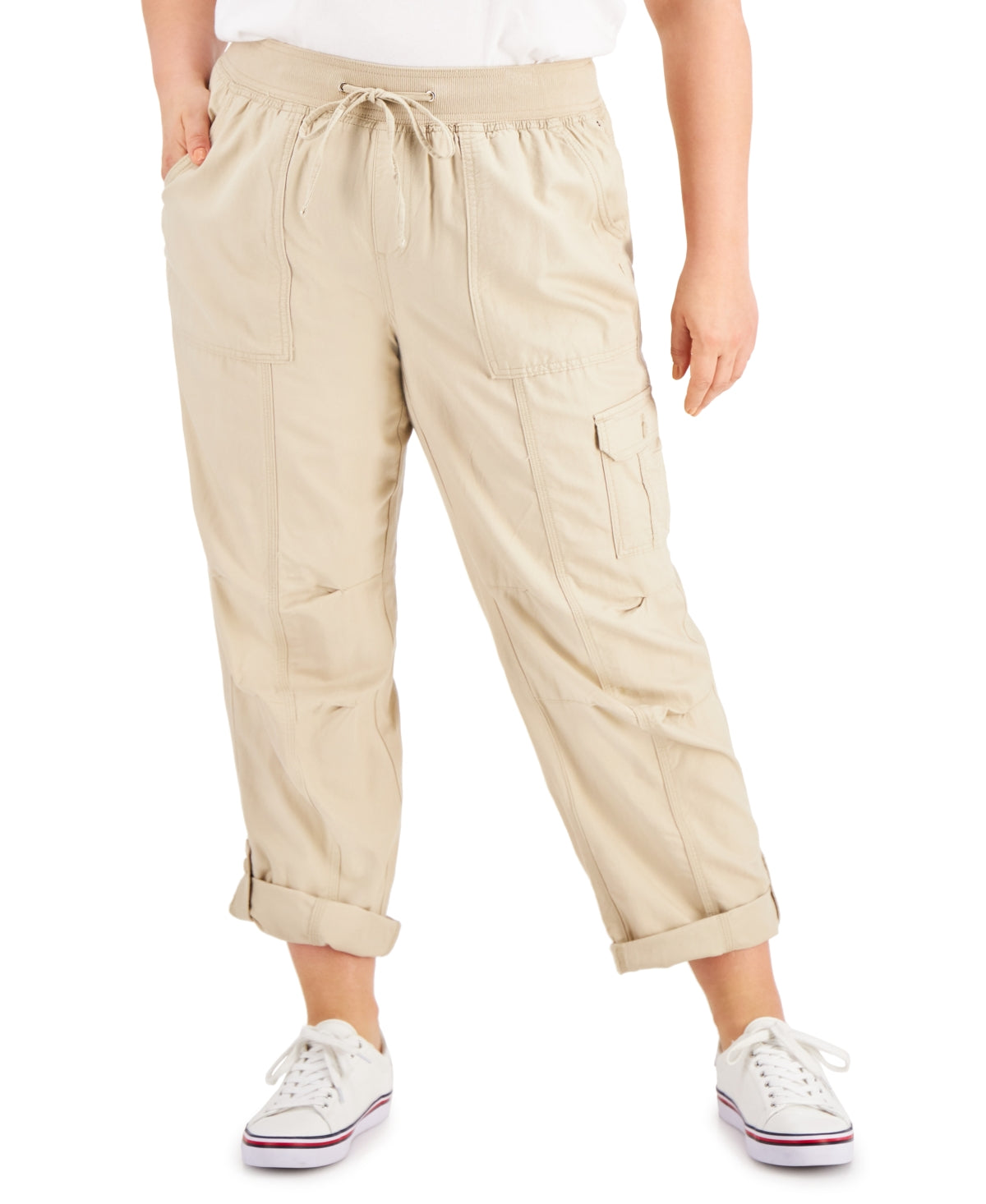 Tommy Hilfiger Women's Cargo Pants Brown Size 3X