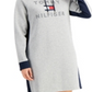Tommy Hilfiger Women's Logo Hoodie Dress Gray Size XX-Large