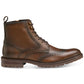 Johnston & Murphy Men's Garrison Wingtip Side Zipper Boot Brown Size 11.5 M