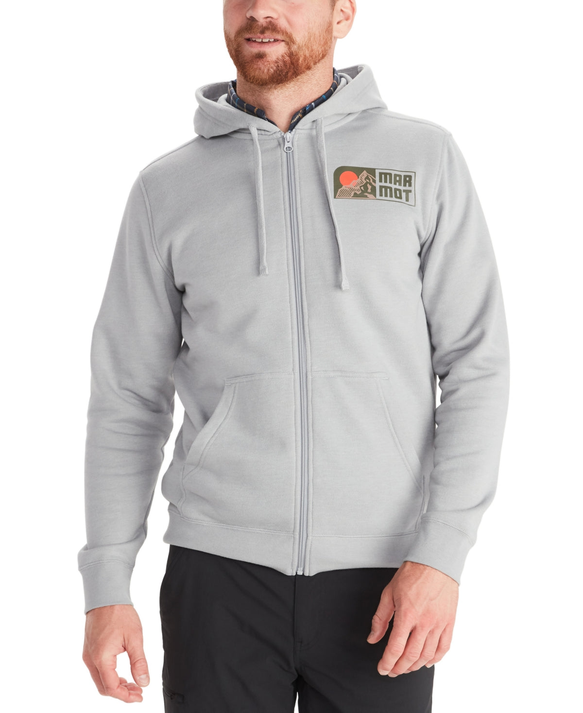 Marmot Men's Full Zip Hoody Gray Size XX-Large