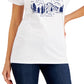 Marmot Women's Cotton Shine Graphic Print T-Shirt White Size Medium