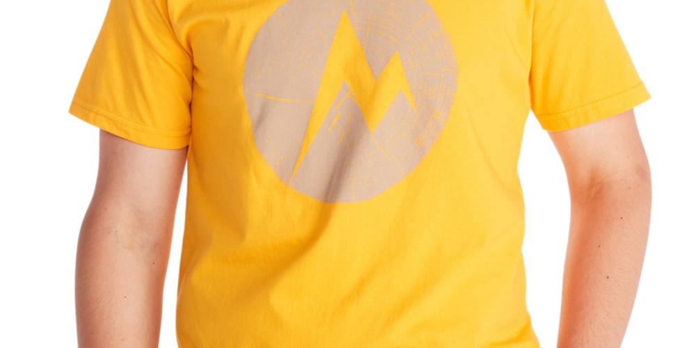 Marmot Men's Transporter Short Sleeve T-Shirt Yellow Size XL