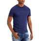 GUESS Men's Short Sleeve Pima Embroidered Logo Tee Blue Size Medium