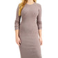 GUESS Women's Shae Buttoned Sweater Dress Purple Size X-Large