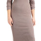 GUESS Women's Shae Buttoned Sweater Dress Purple Size X-Large