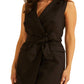 GUESS Women's Double Breasted Sleeveless Dress Black Size Large