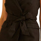 GUESS Women's Double Breasted Sleeveless Dress Black Size Large