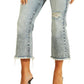 GUESS Women's Ayla Kick Flare Crop Jeans Blue Size 31