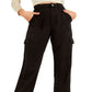 GUESS Women's Bowie Cargo Pants Black Size 28