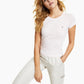 GUESS Women's Logo Baby T-Shirt Love Song Pink -Size Small