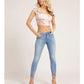 GUESS Women's Amina Linen Short Cropped Pink Size Small