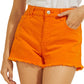 GUESS Women's Denim Mom Shorts Orange Size 30