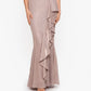 Betsy & Adam Women's Off The Shoulder Shimmer Gown Pink Size 10
