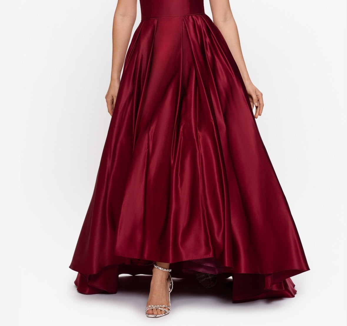 Betsy & Adam Women's Strapless High Low Gown Purple Size 8Petite
