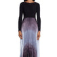 Betsy & Adam Women's Ombre Pleated Gown Black Size 14 Petite