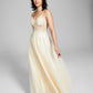 Blondie Nites Junior's Corset Gown Yellow Size 5