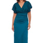 Betsy & Adam Women's Lace Top Gown Green Size 10