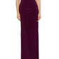 Betsy & Adam Women's Embellished Halter Gown Red Size 8
