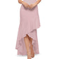 Betsy & Adam Women's Halter Keyhole Gown Pink Size 8