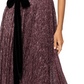 Betsy & Adam Women's One-Shoulder Tie Waist Metallic Gown Pink Size 8