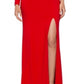 Aqua Women's One Shoulder Gown Red Size 12