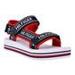 Tommy Hilfiger Women's Nurii Hook And Loop Sport Sandals Red Size 8 M