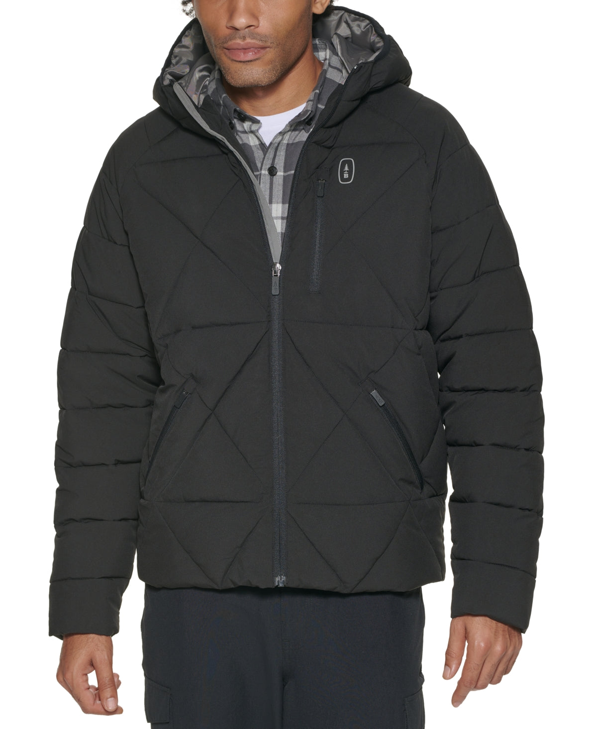 Bass Outdoor Men's Glacier Hiking Jacket Black Size Large