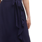 Kensie Women's Ruffled Long Maxi Dress Blue Size 6