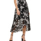 Kensie Women's Embroidered Midi Dress White Size 8