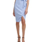 Kensie Women's Blouson Wrap Dress Blue Size 8