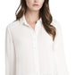 Vince Camuto Women's Long Sleeve Peplum Tunic White Size Petite Medium