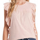 CeCe Women's Cascading Ruffle Top Pink Size Medium